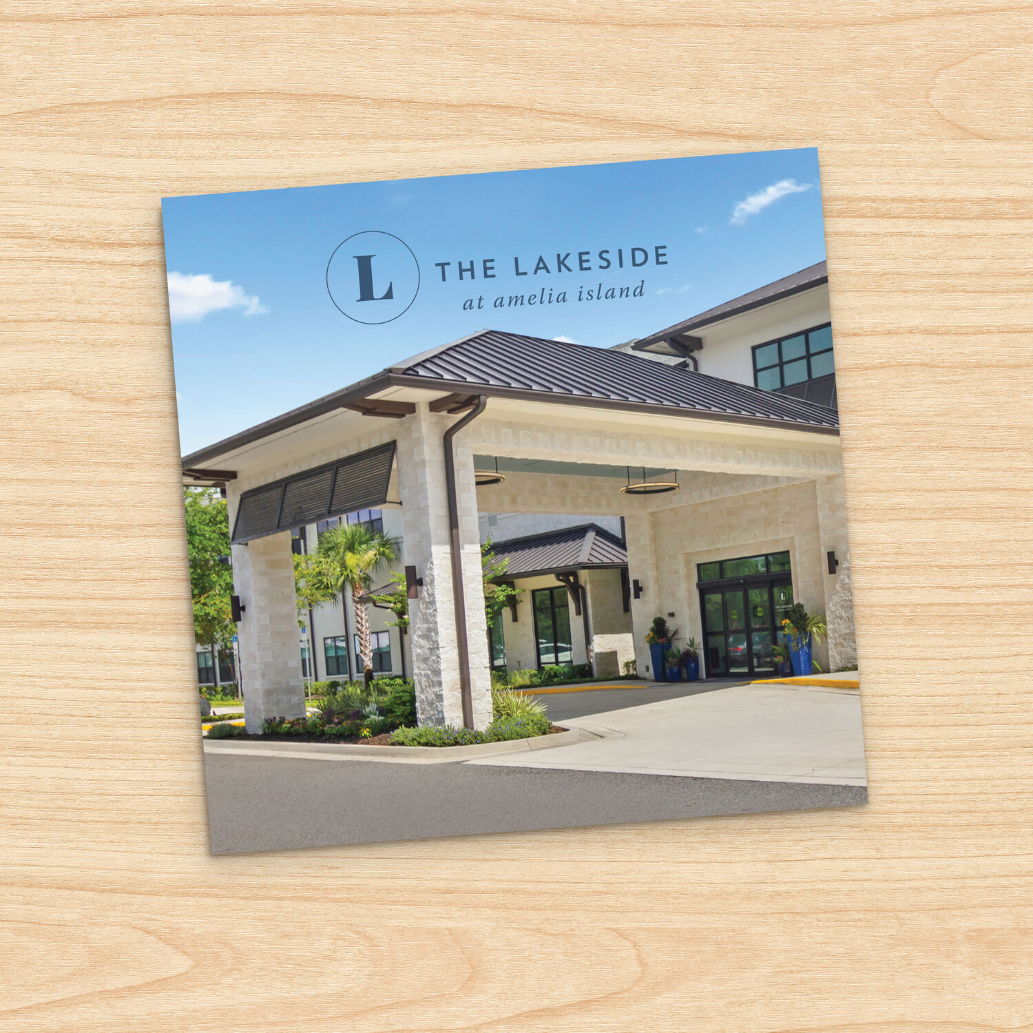 The cover image for the community brochure for The Lakeside at Amelia Island.