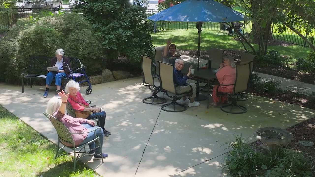 asheville - senior residents enjoying the outdoors