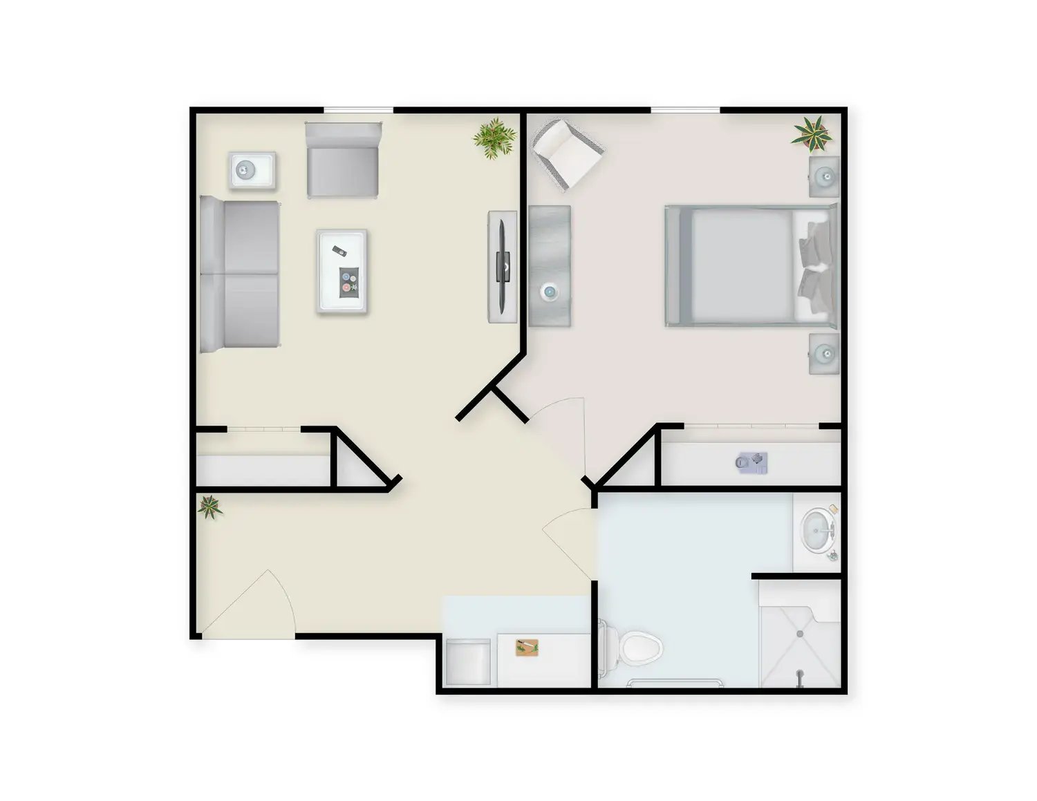 Athens-AL-Birch-Living-Room-Private-Bedroom-Suite