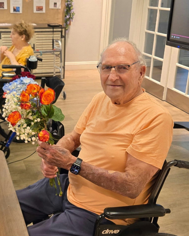 Arbor Terrace Citrus Park - holding a bouquet - Social-1