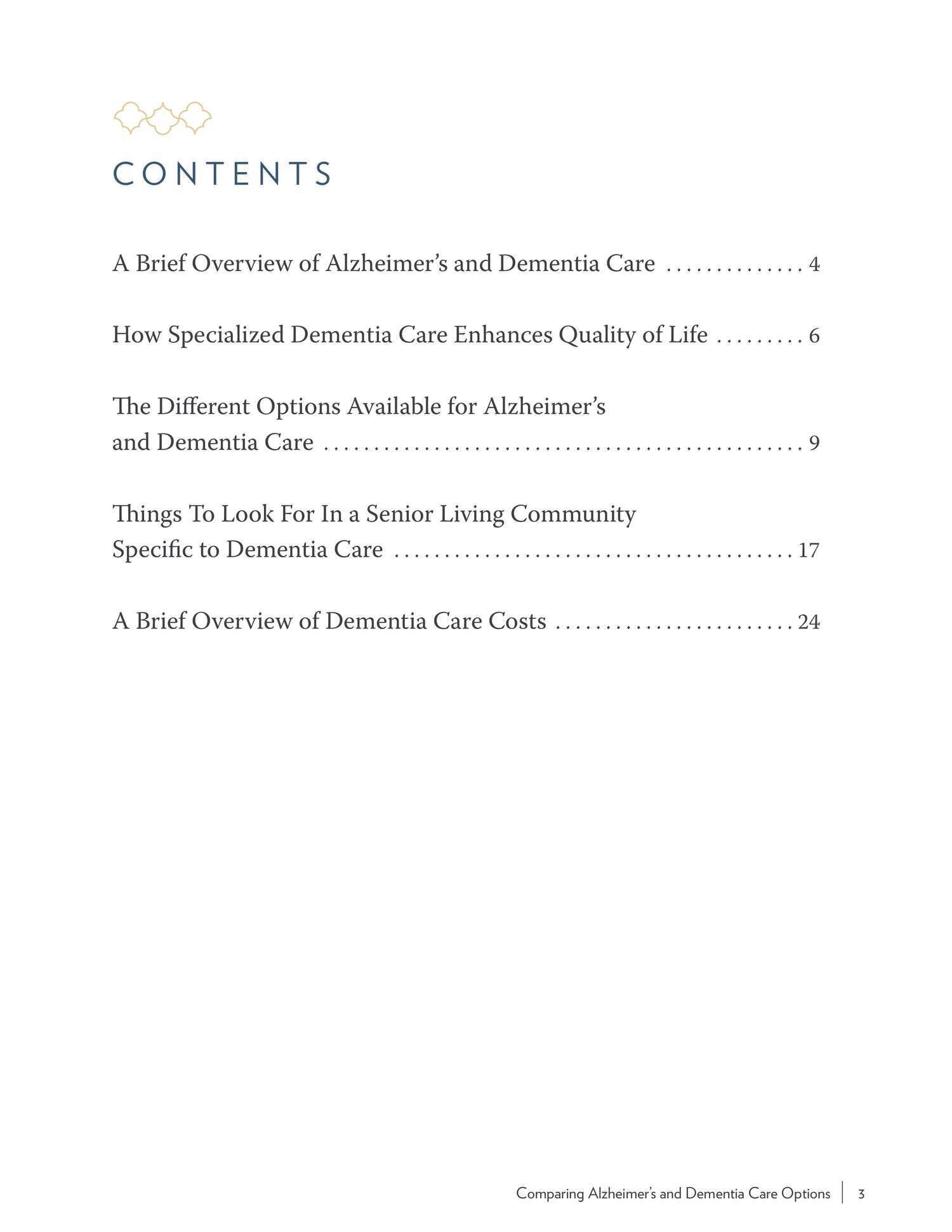 Comparing Dementia Care Options 3