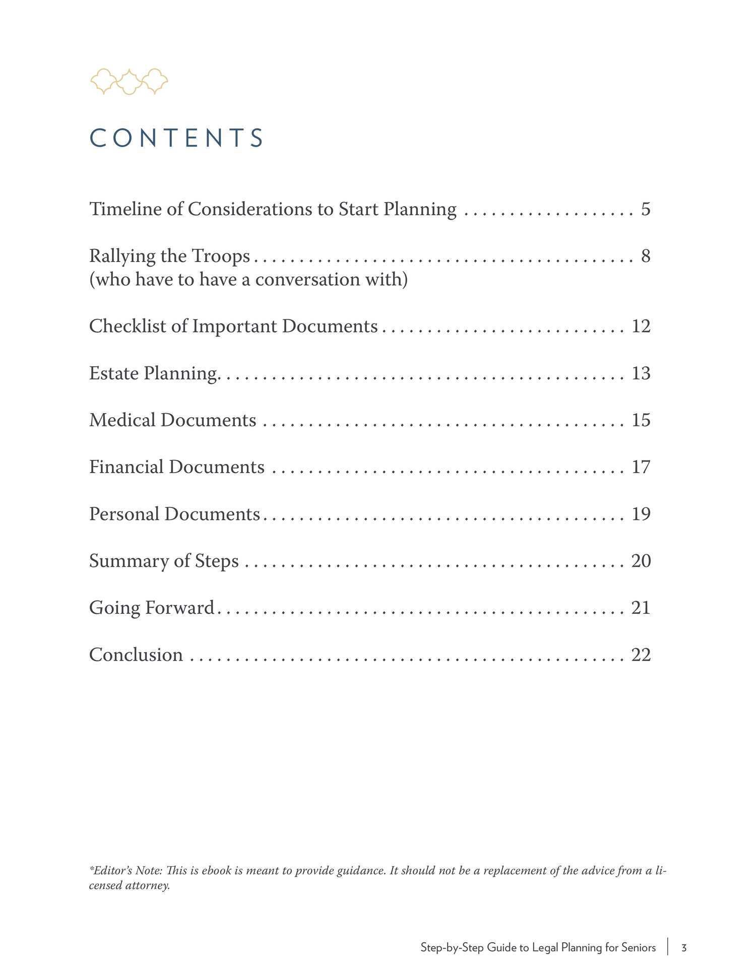 Legal planning 3