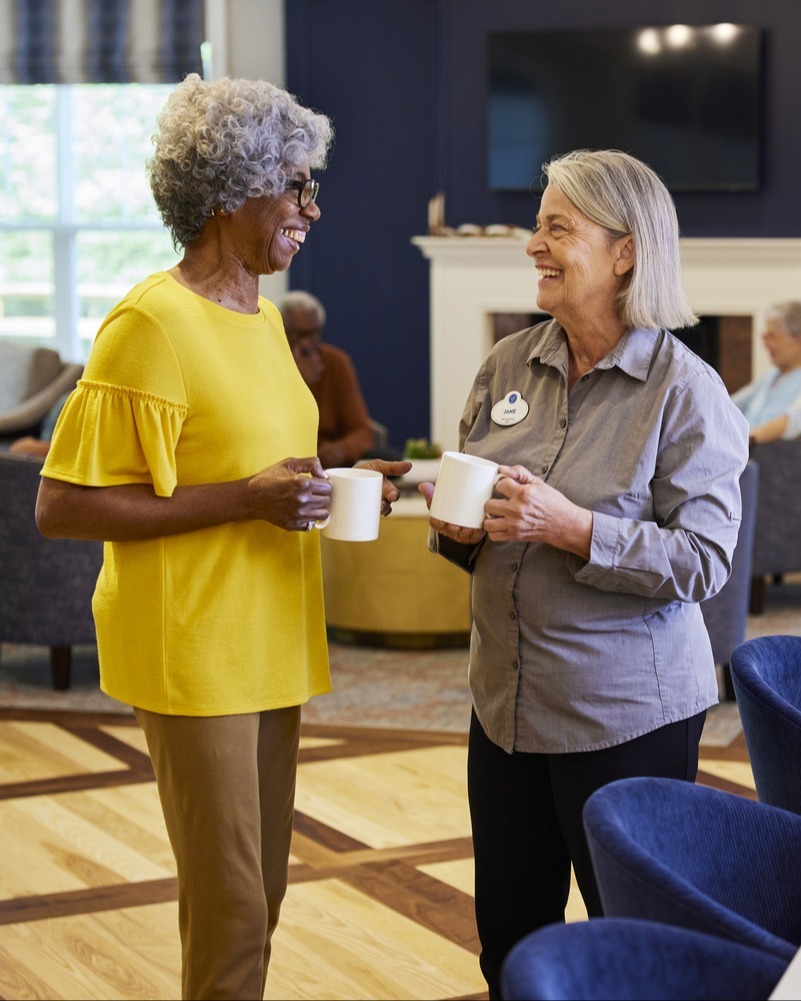 TheArborCompany_SeniorandServerChatting