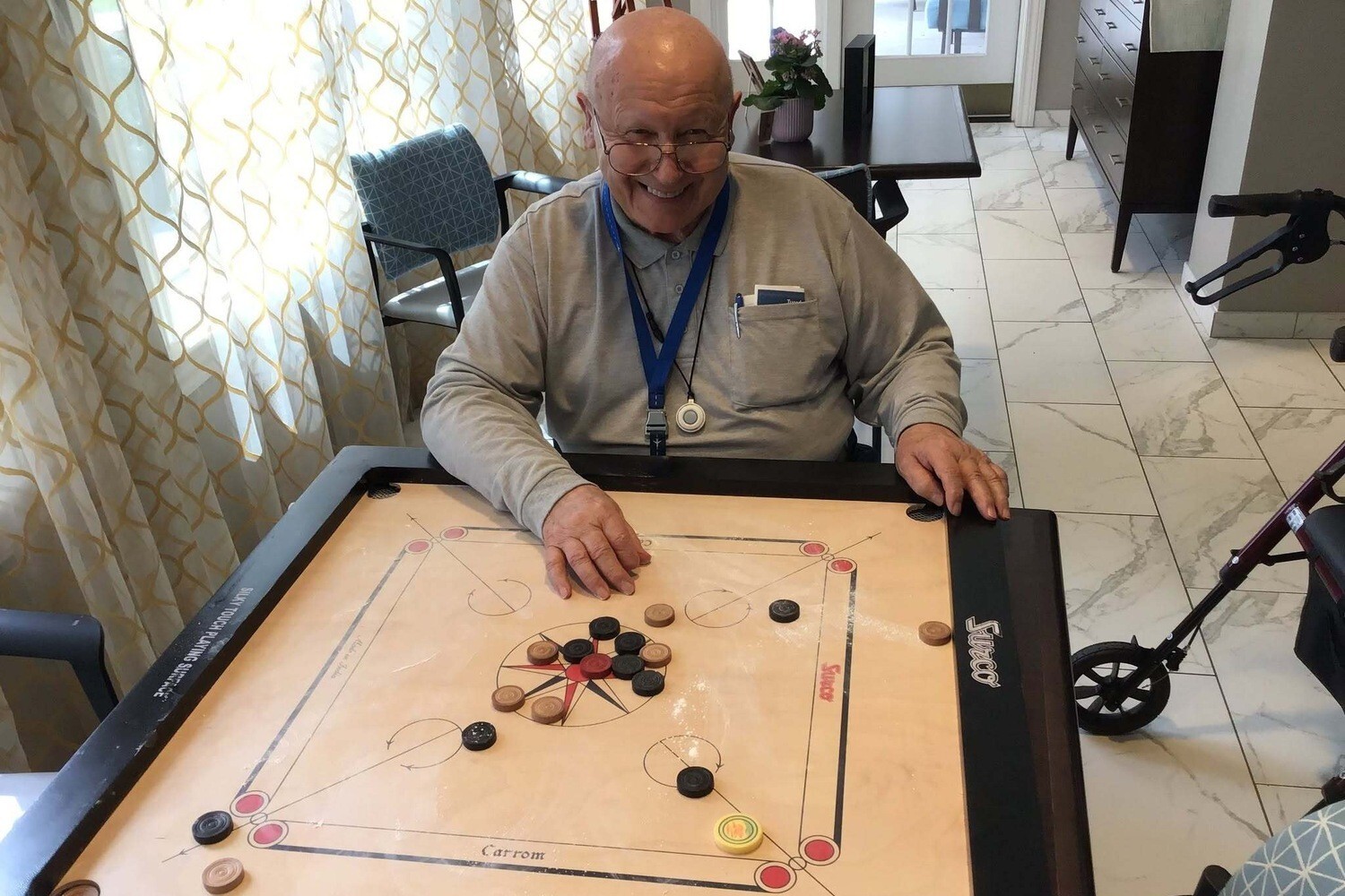 arbor-terrace-glenview-carrom-game-resident