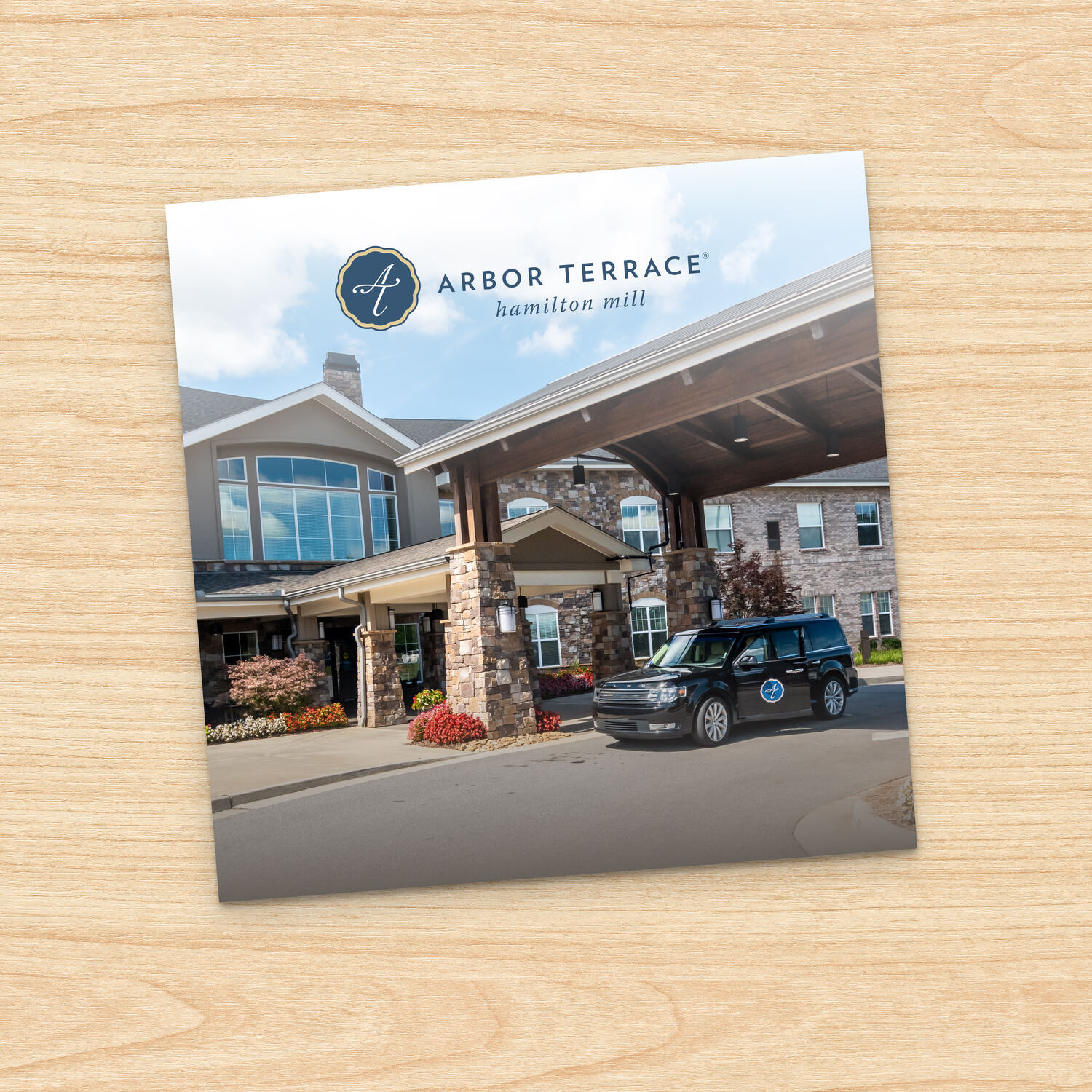 The cover image for Arbor Terrace Hamilton Mill community brochure.