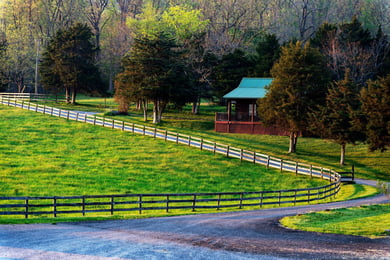 Frying Pan Farm Park's rolling green pastures and historic barn make for a peaceful outing near Arbor Terrace Herndon, a senior living Herndon Virginia community offering an independent living Herndon VA lifestyle close to nature.