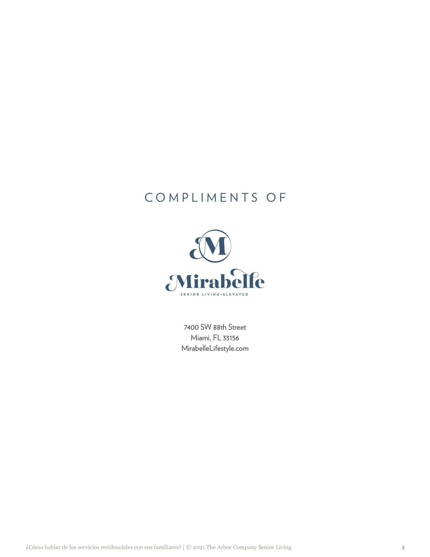 Mirabelle - EBook - Spanish - Talking to Your Parent About Senior Living & Care2
