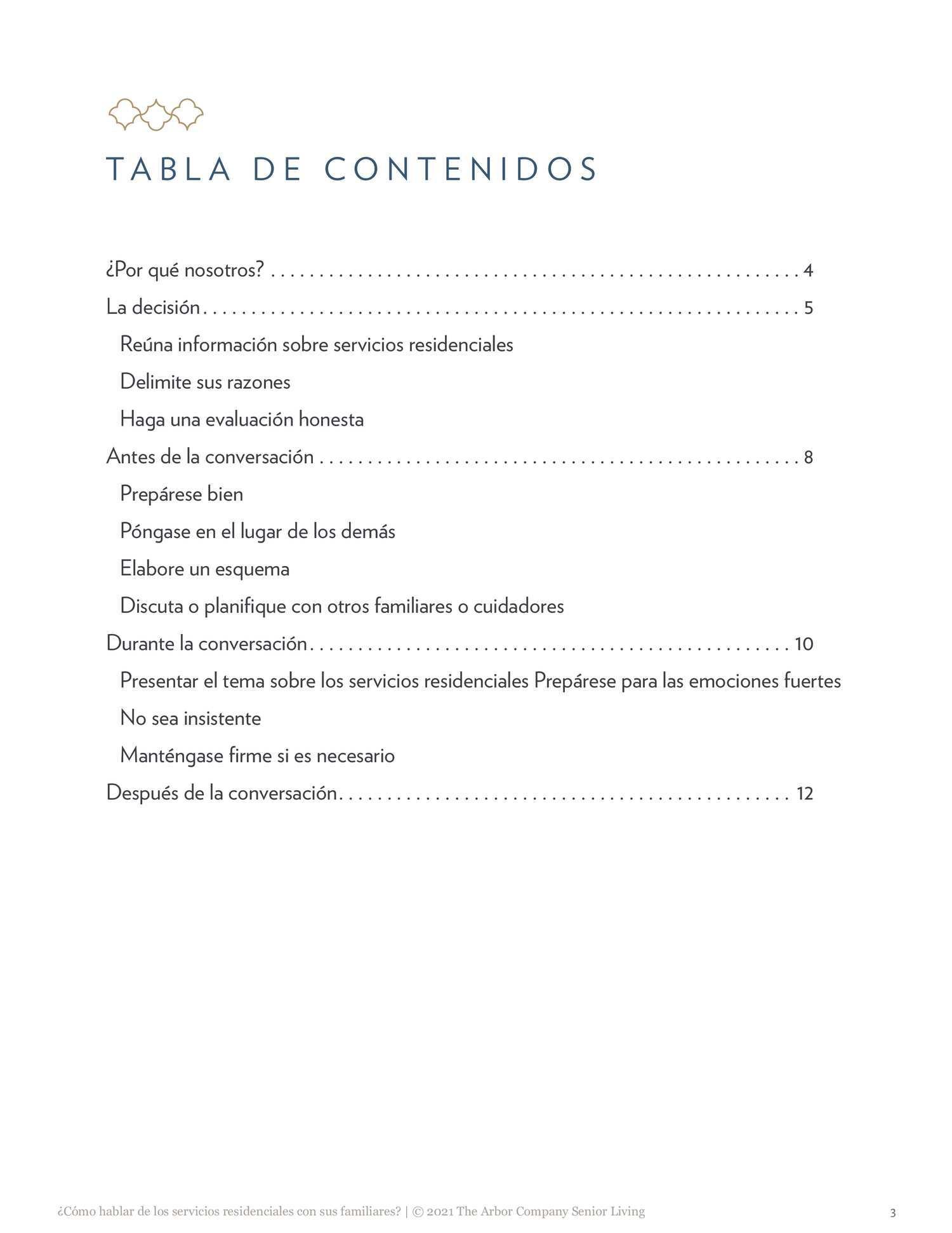 Mirabelle - EBook - Spanish - Talking to Your Parent About Senior Living & Care3