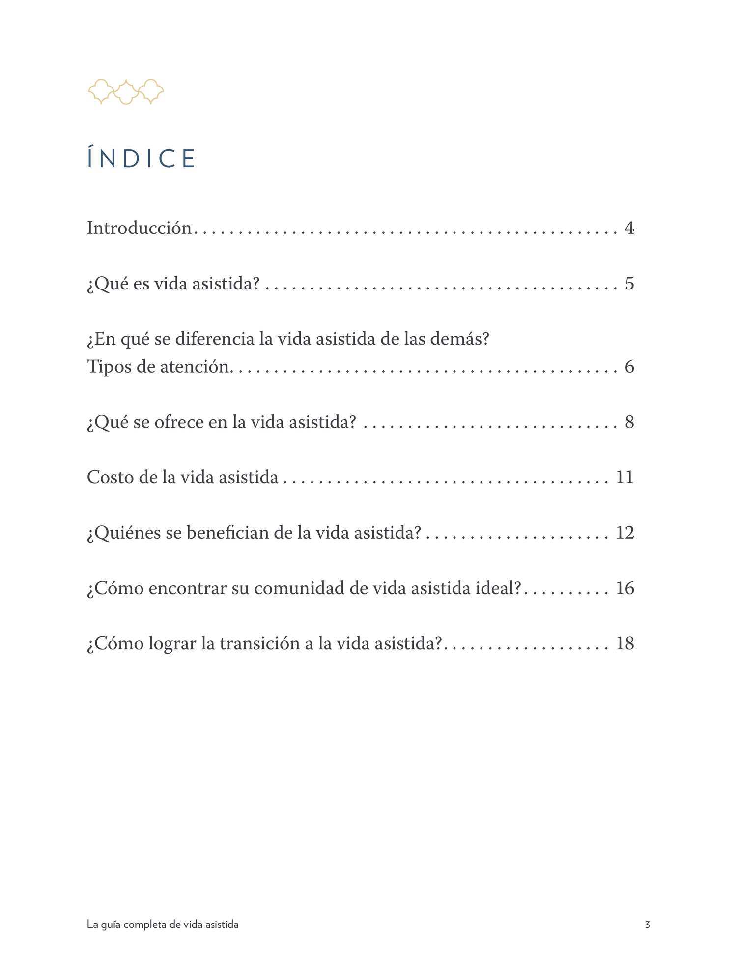 Mirabelle - eBook - The Complete Guide to Assisted Living - Spanish3