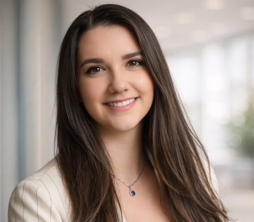 Michaela Burnett, Community Sales Director, smiles warmly in a professional headshot, welcoming families to explore senior living Woodbridge VA and senior housing Woodbridge VA options at Arbor Terrace Prince William Commons.