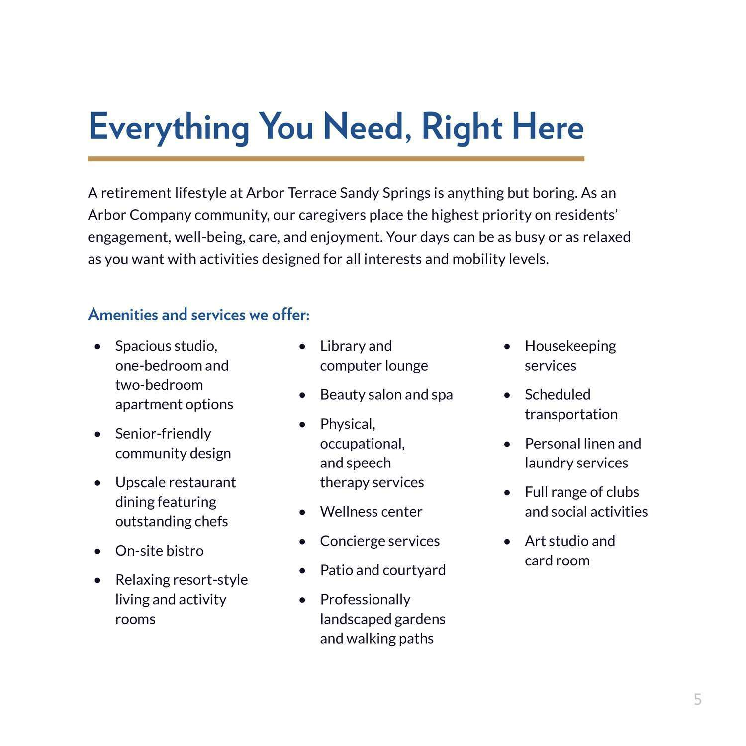 Sandy Springs Brochure page 7