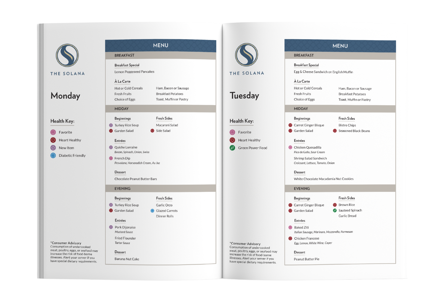 Dining Menu Solana