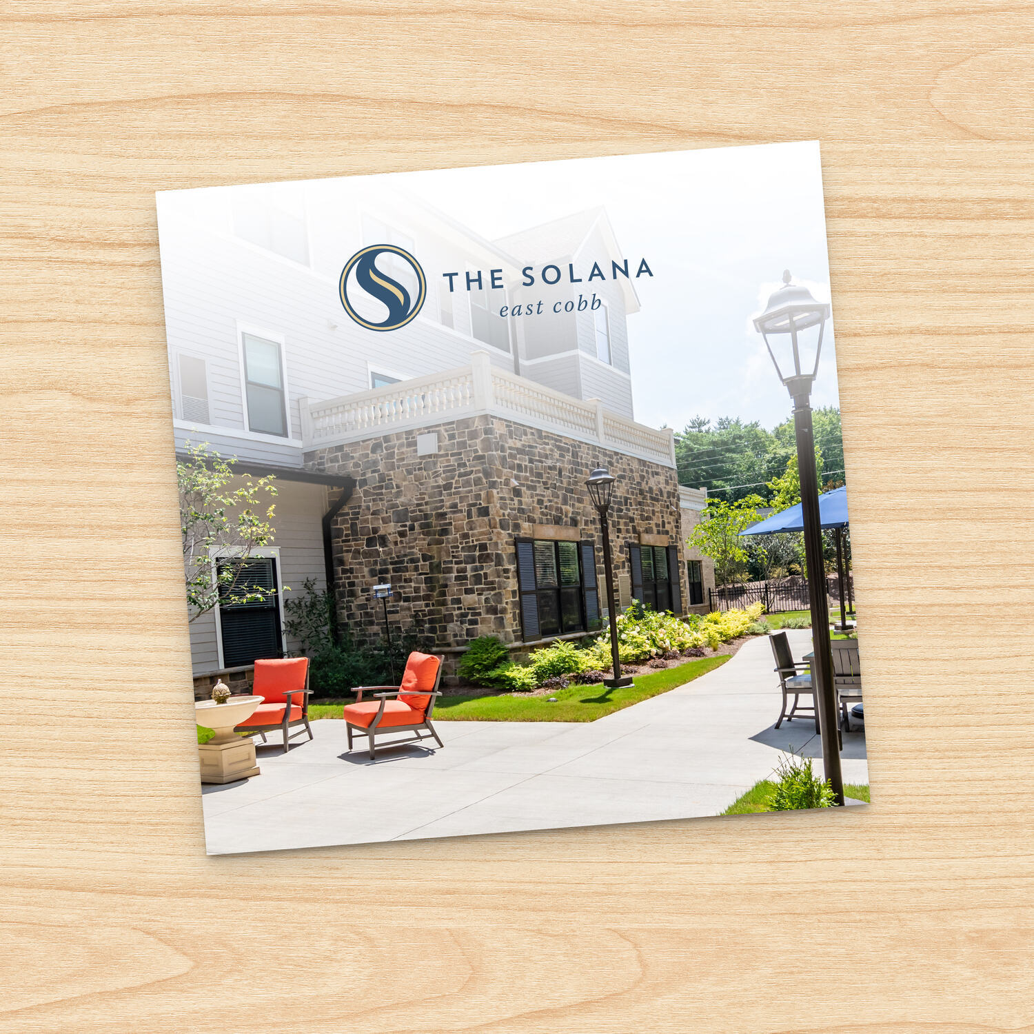 the cover image for the community brochure of The Solana East Cobb.
