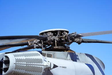 A vintage helicopter on display at the American Helicopter Museum, a local attraction near Arbor Terrace Willistown, a retirement community in Chester County.