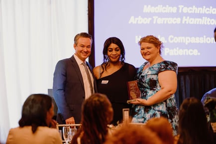 Arbor Terrace Hamilton Mill's Gwene Komene Hero Excellence Award