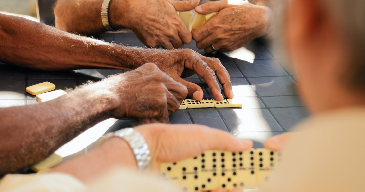 Mirabelle Residents Playing Dominoes