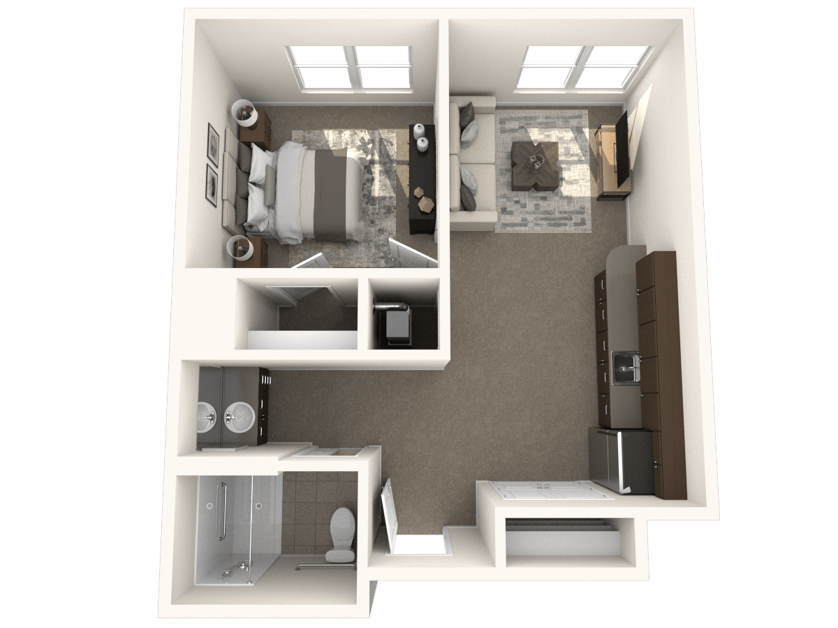 Bridges One Bedroom Floor Plan