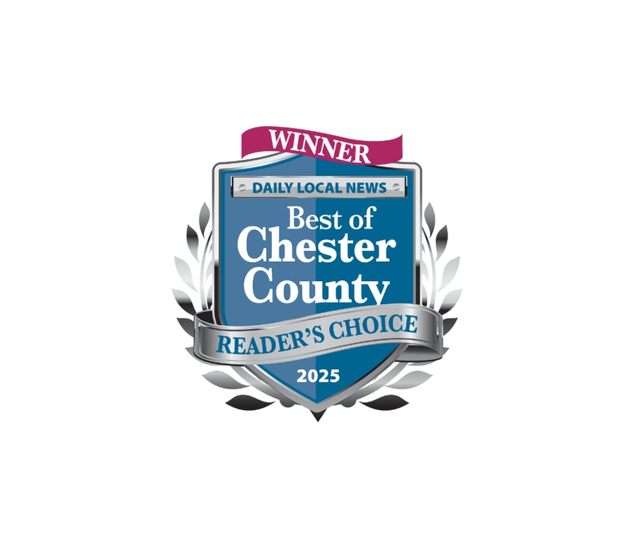 Award badge for Best of Chester County Reader's Choice winner