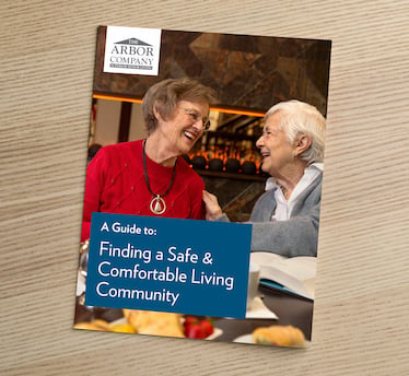 Cover of "A Guide to Finding a Safe and Comfortable Living Community," a helpful resource for families researching assisted living communities in Fort Myers, FL.