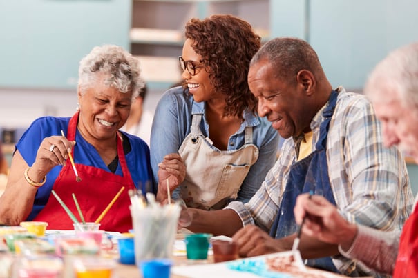 Senior Residents Painting