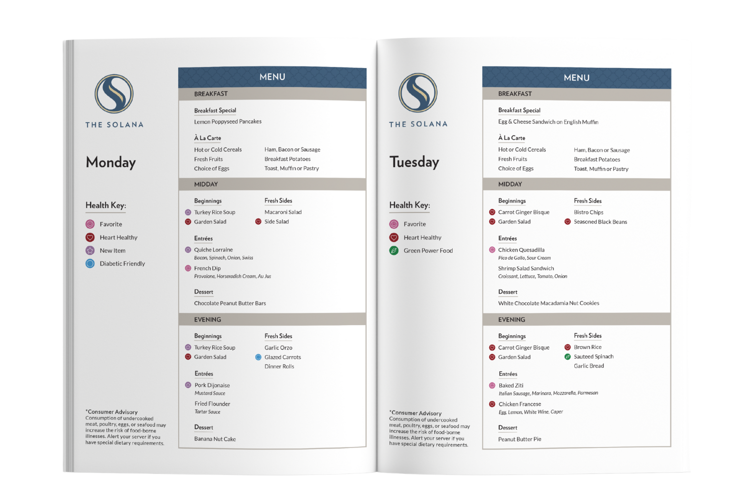 Dining Menu Solana