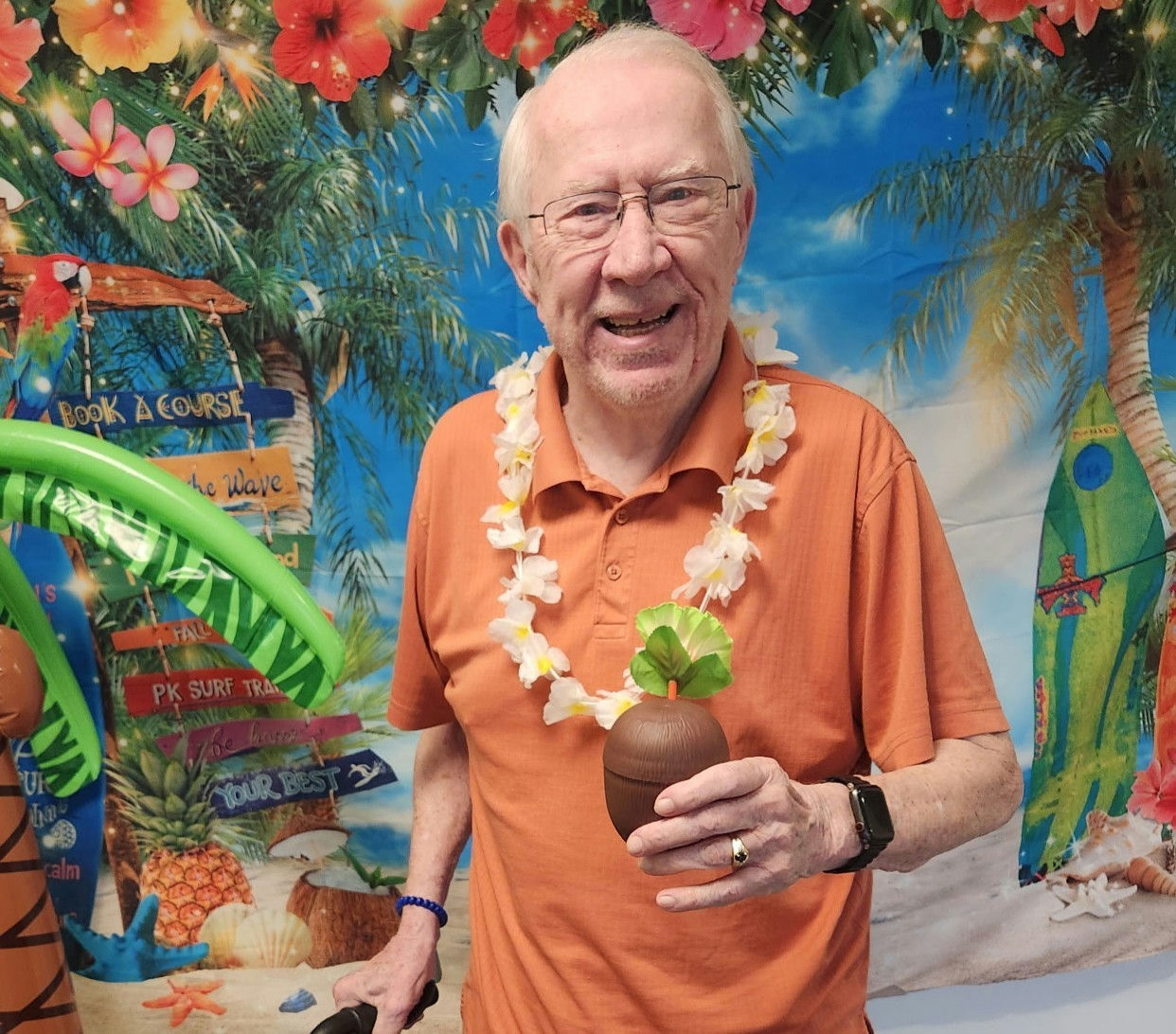 Arbor Terrace Waugh Chapel Resident at a Community Event