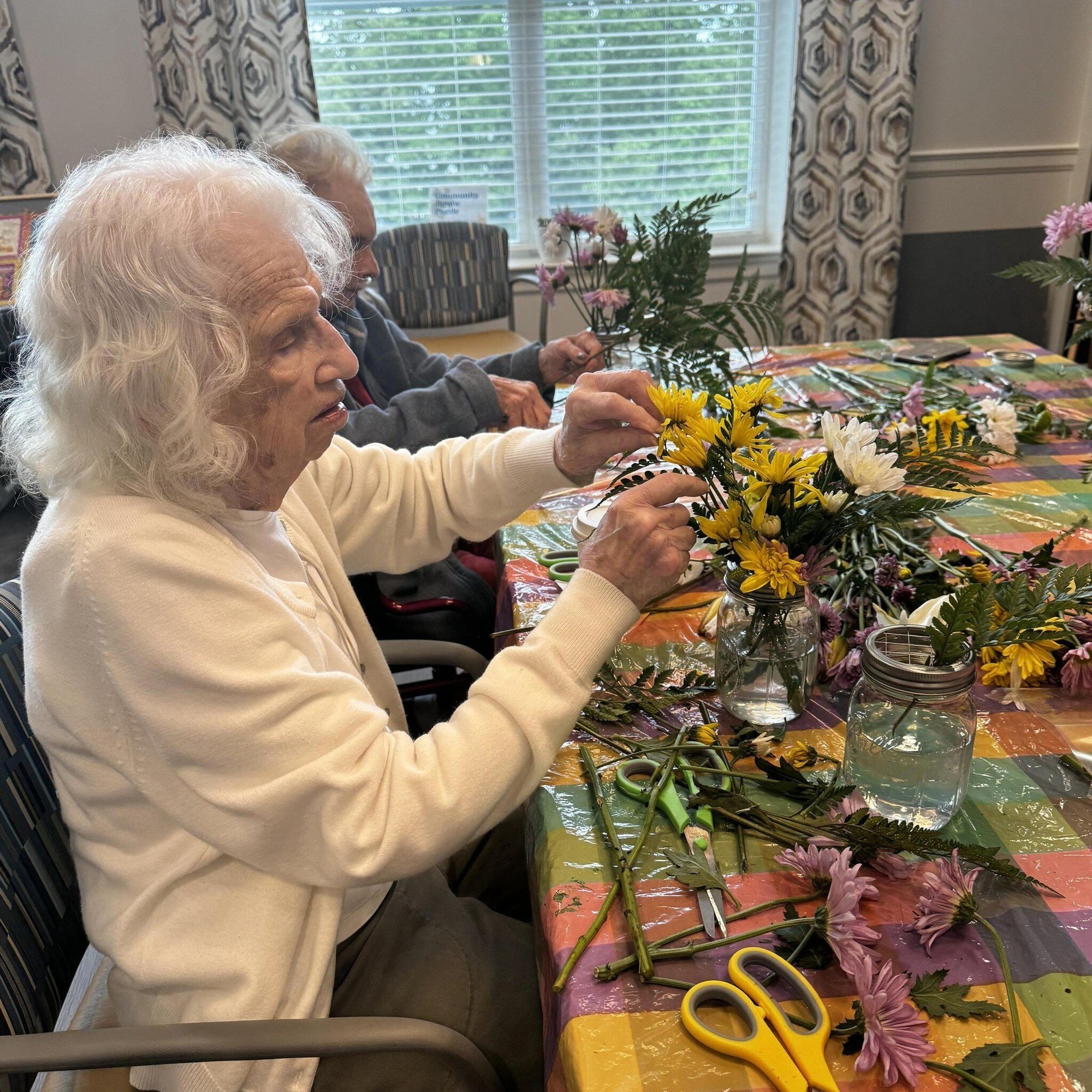 Willistown_Resident arranging flowers
