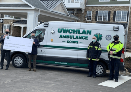 Uwchlan Ambulance holding check