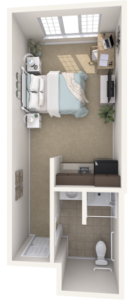 Arbor Terrace Shrewsbury - Assisted Living Studio, 1 bath