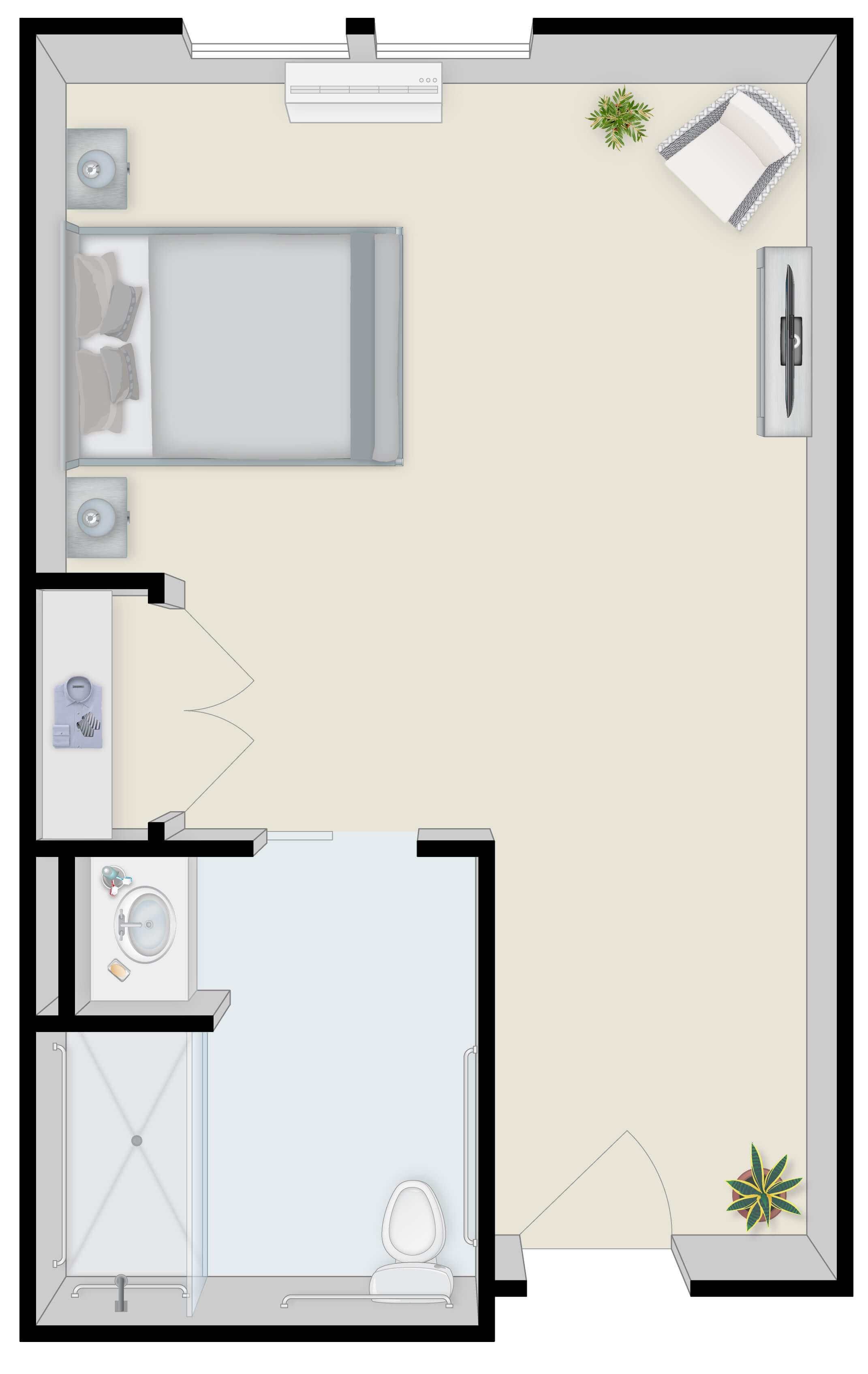 Arbor Terrace Waugh Chapel - Dementia Care Studio, 1 bath