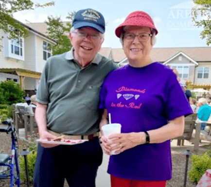 Arbor Terrace Hamilton Mill Residents smiling