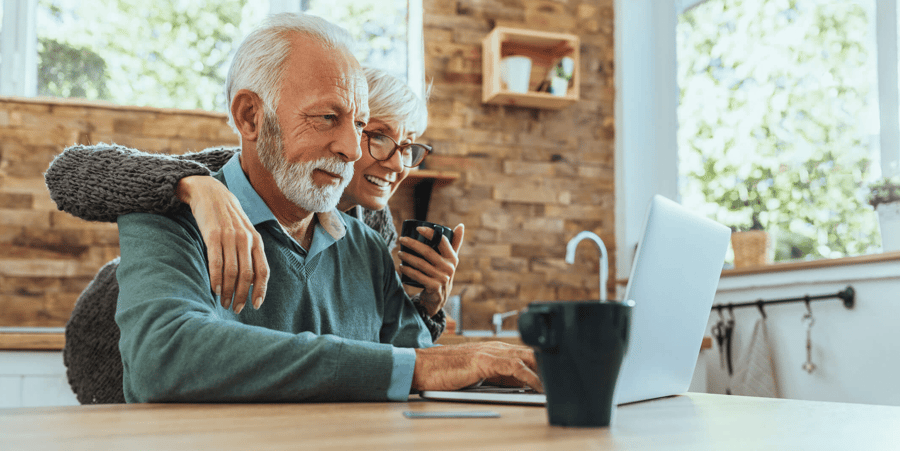 Opus East Memphis Residents looking at a computer screen