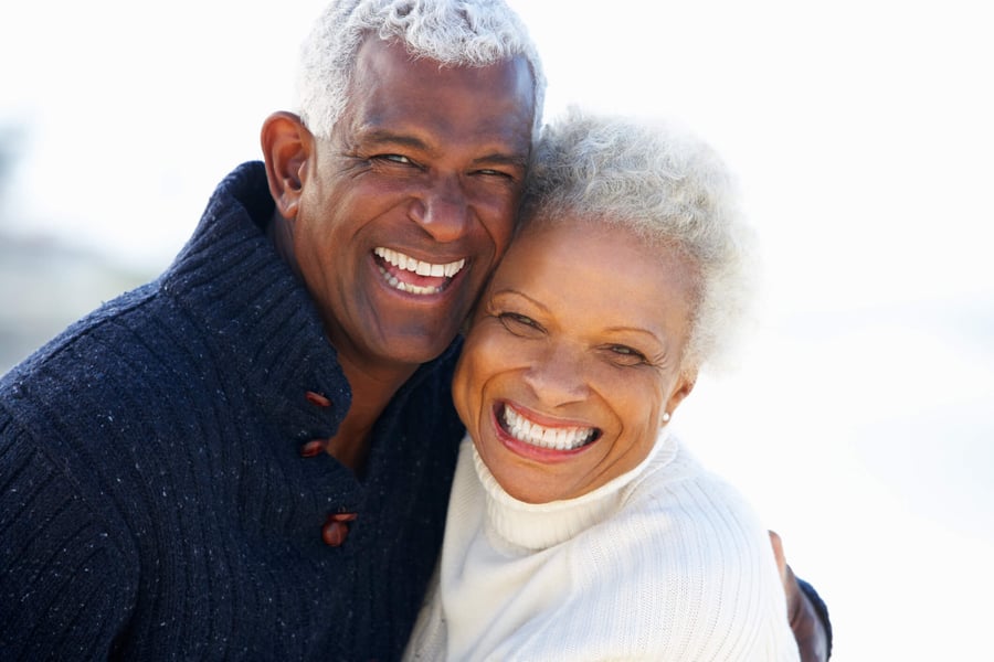 smiling senior couple