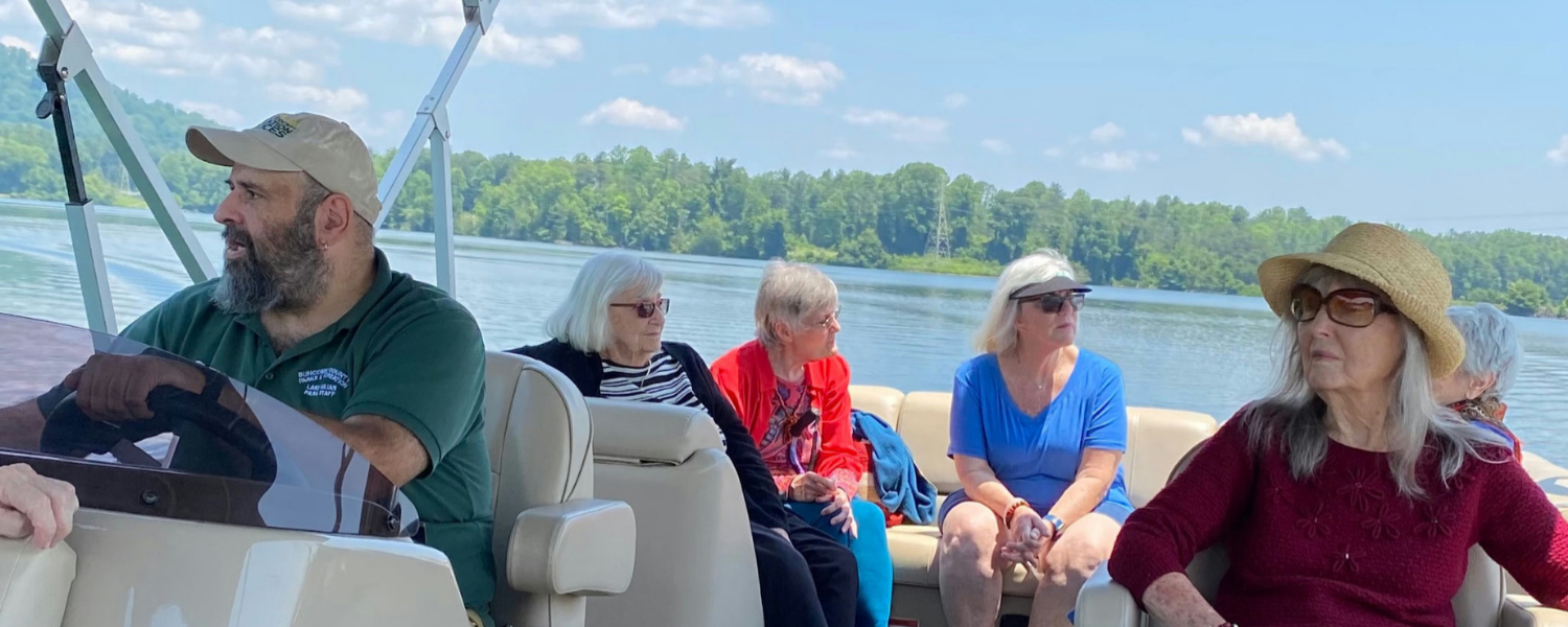 North Carolina - seniors on a lake cruise