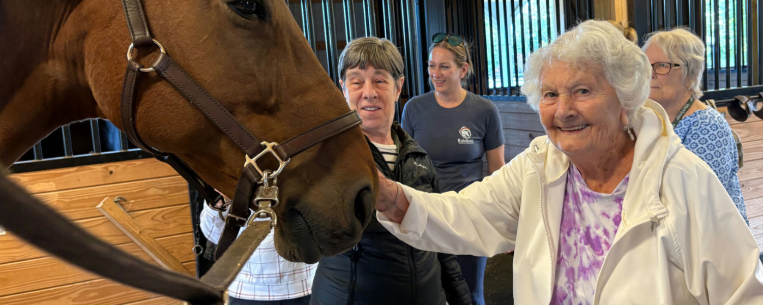 Virginia - a senior lady with a horse-1