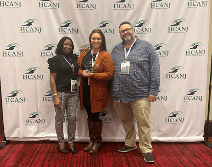 Arbor Terrace Marlton staff receiving an award