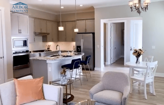 Independent living unit kitchen area