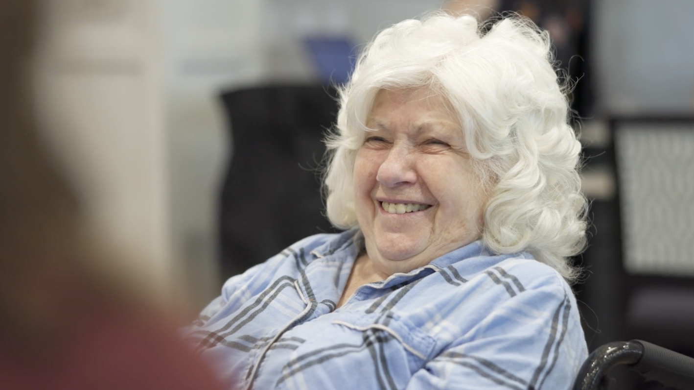 Arbor Terrace Marlton resident smiling