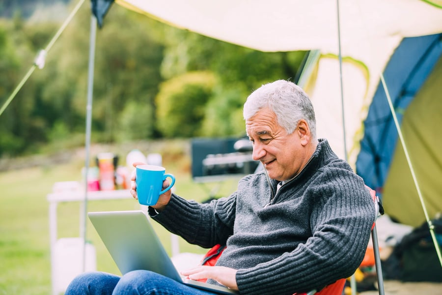 Senior camping near Washington, DC