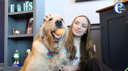 Girl Scout and Dog