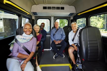 Seniors on a bus