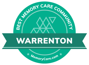 warrenton best memory care community badge