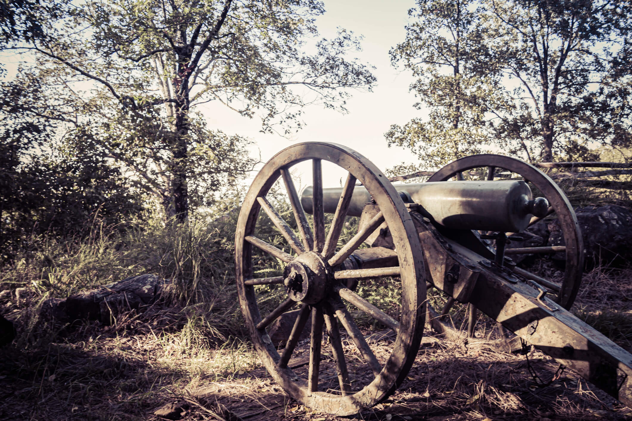 Civil War era cannon in Kennesaw Mountain National Battlefield Park