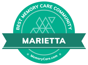 marietta best memory care community badge 